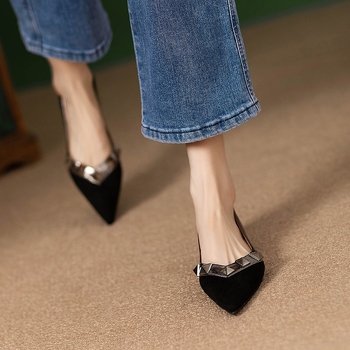 [youshilai] Άνοιξη και Φθινόπωρο 2025 Νέα Παπούτσια Εργασίας Joker Commuter με Ρηχό Στόμα και Επίπεδα Πριτσίνια για Γυναίκες