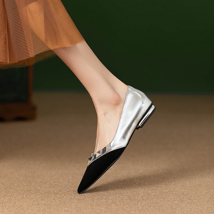 [youshilai] Άνοιξη και Φθινόπωρο 2025 Νέα Παπούτσια Εργασίας Joker Commuter με Ρηχό Στόμα και Επίπεδα Πριτσίνια για Γυναίκες