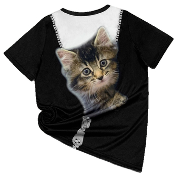 Ευρώπη και Ηνωμένες Πολιτείες διασυνοριακό Amazon ebay best-seller τρισδιάστατο μοντέρνο γυναικείο μπλουζάκι με στρογγυλή λαιμόκοψη και κοντομάνικο για την άνοιξη και το καλοκαίρι TEMU