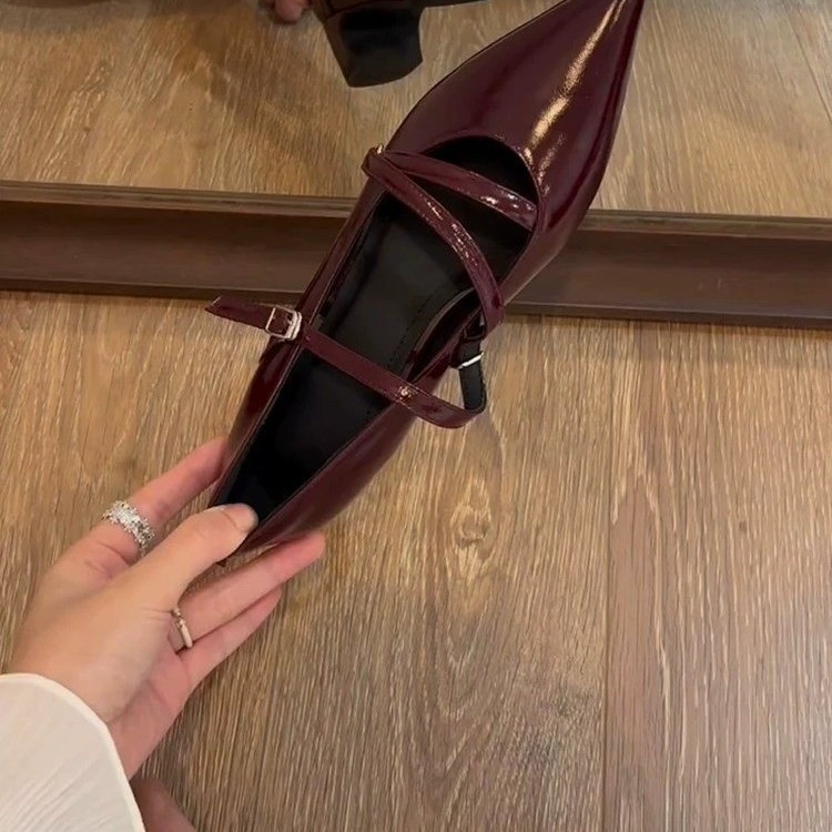 Παπούτσια Mary Jane για Αύξηση Εσωτερικού Ύψους 2025, Νέα Vintage Γυναικεία Παπούτσια, Καλοκαιρινά Παπούτσια Niche, Μικρά Δερμάτινα Παπούτσια για Όλα τα Παπούτσια, Μονόστρωτα Παπούτσια