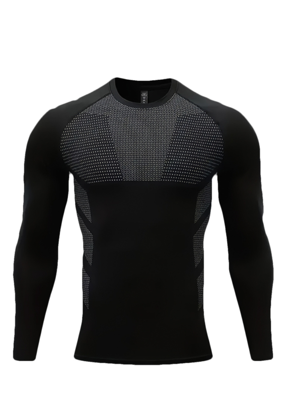 Meeste sügis- ja talvefliisvoodriga trükitud, kõrge elastsusega, hingava alusega fitnessriided