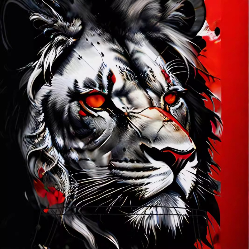 „Temu CrossBorder“ pavasario ir rudens išpardavimas – naujas 3D skaitmeninis kraujo raudonojo tigro rašto vyriškas madingas laisvalaikio megztinis su gobtuvu.