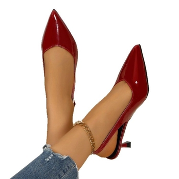 Μονόχρωμα επαγγελματικά παπούτσια εργασίας σε όλα τα χρώματα, άνοιξη 2025, νέα μόδα, ψηλοτάκουνα παπούτσια με μυτερή μύτη και τακούνι στιλέτο, γυναικεία παπούτσια