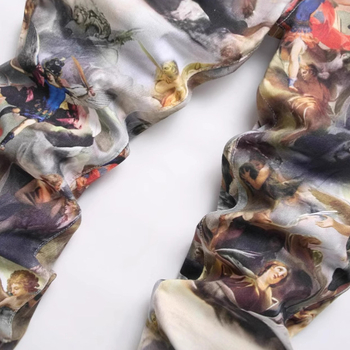 2025 Új, eredeti európai és amerikai stílusú, 3D digitális nyomtatású, postabélyegzős, rugalmas farmernadrág, divatos márka