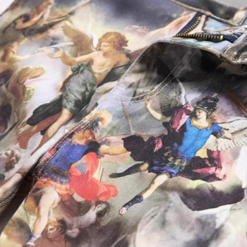 2025 Új, eredeti európai és amerikai stílusú, 3D digitális nyomtatású, postabélyegzős, rugalmas farmernadrág, divatos márka