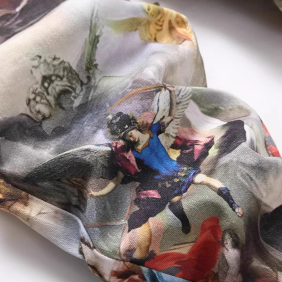 2025 Új, eredeti európai és amerikai stílusú, 3D digitális nyomtatású, postabélyegzős, rugalmas farmernadrág, divatos márka