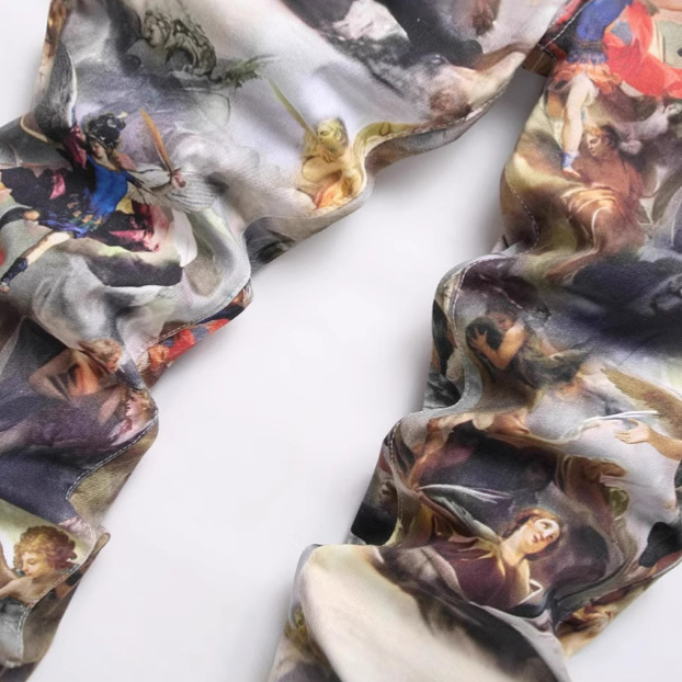 2025 Új, eredeti európai és amerikai stílusú, 3D digitális nyomtatású, postabélyegzős, rugalmas farmernadrág, divatos márka