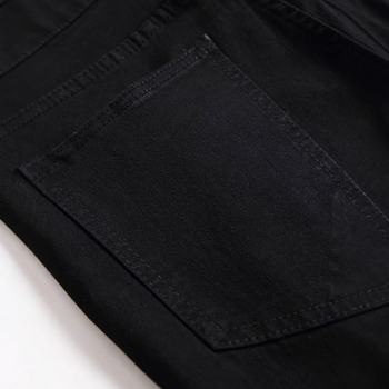 Európai és amerikai férfi vízlepergetős, szakadt, High Street karcsúsított, skinny nadrág, stretch farmer