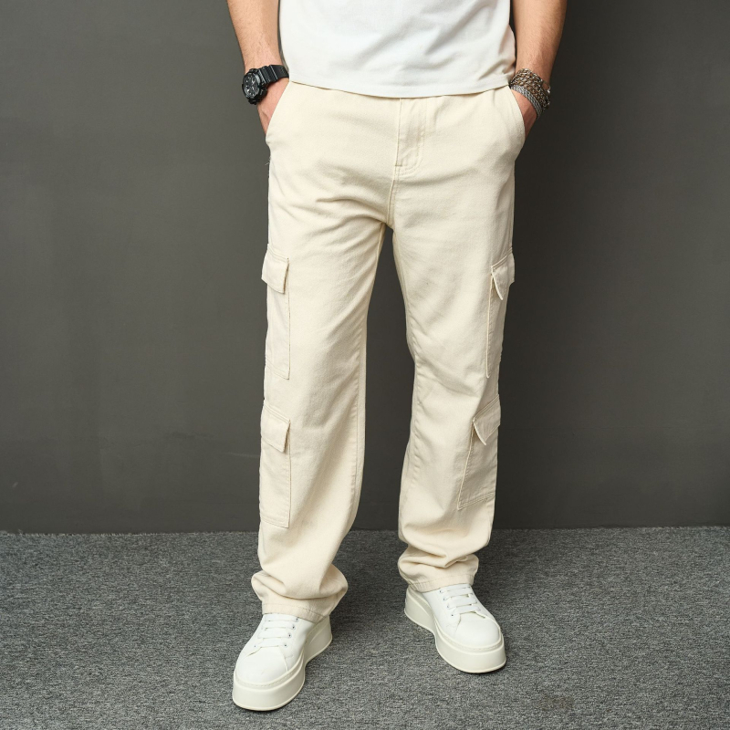 Amerikai stílusú, főutcai divatos, egyenes szabású, férfi laza, mosott dizájnú, mindenhez illő, vékony nadrág
