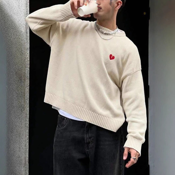 „Crossborder Amazon Xiyin Temu“ raudonos širdies rudens ir žiemos megztinis su megztiniu