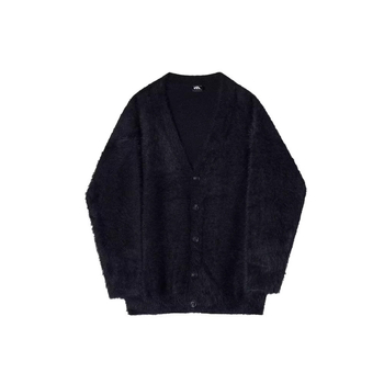 Amerikai stílusú retró, niche, laza, hongkongi stílusú, V-nyakú pulóver, férfi, lusta fazonú, páros, hosszú ujjú kötött kardigán