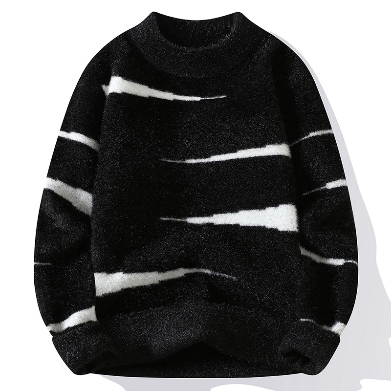 Határokon átnyúló külkereskedelmi generációs őszi-téli pulóver, őszi-téli népszerű félgarnitúra, Golden Mink műbőr bársony pulóver férfiaknak