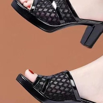 Határokon átnyúló szandálok nőknek munkába, egy cipő, kettő, Amazon új, magas sarkú cipő, divatos, mindenféle vastag sarkú szandál