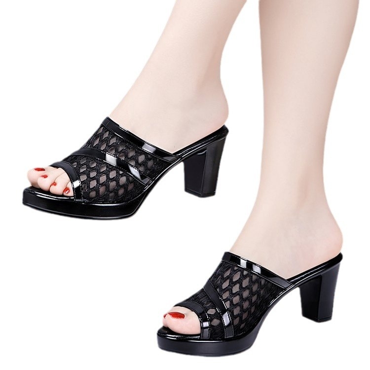 Határokon átnyúló szandálok nőknek munkába, egy cipő, kettő, Amazon új, magas sarkú cipő, divatos, mindenféle vastag sarkú szandál