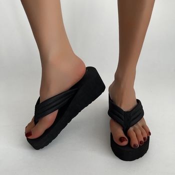 2024. aasta naiste suvised plätud, uued libisemiskindlad kiilukujulised rannakingad, muffin, suured kontsad, paksu tallaga sandaalid, hulgimüük