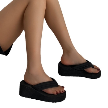 2024. aasta naiste suvised plätud, uued libisemiskindlad kiilukujulised rannakingad, muffin, suured kontsad, paksu tallaga sandaalid, hulgimüük