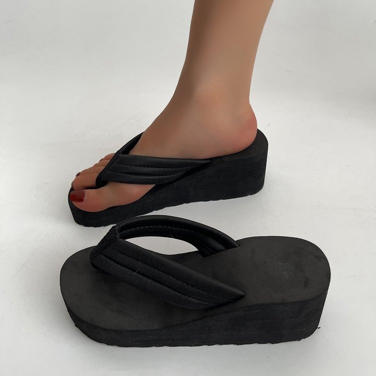 2024. aasta naiste suvised plätud, uued libisemiskindlad kiilukujulised rannakingad, muffin, suured kontsad, paksu tallaga sandaalid, hulgimüük