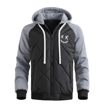 Piiriülene talvemüts, Euroopa suuruses tepitud puuvillast paksendatud tikitud meeste vabaaja spordijakk, mantel