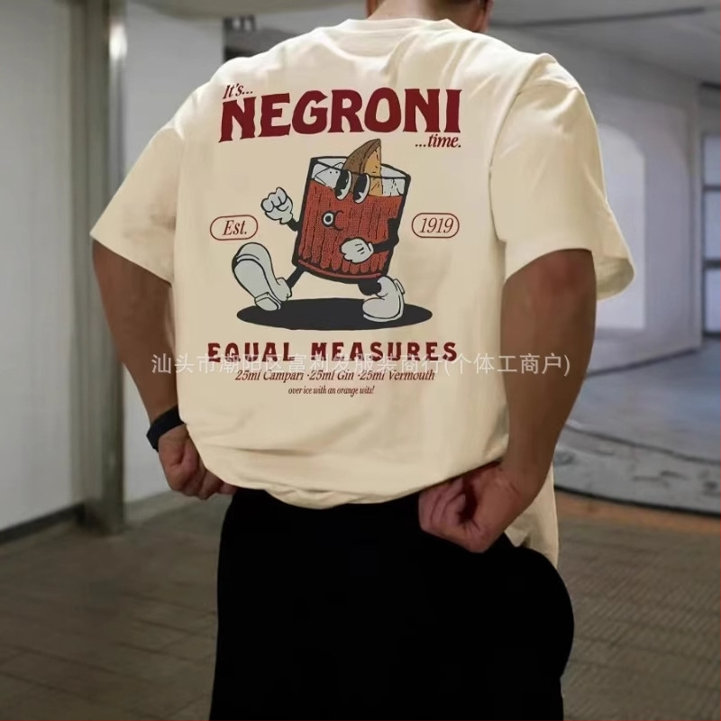 Модерна, семпла, отличителна улична пролетно-летна тениска с къс ръкав и нов модел с щампа, за мъже и жени, ежедневен топ с кръгло деколте