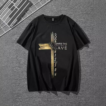 High Street férfi fekete vállú Joker laza póló 2024-es, népszerű 3D digitális nyomtatású, közvetlen nagykereskedelemben