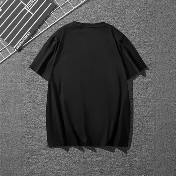 High Street férfi fekete vállú Joker laza póló 2024-es, népszerű 3D digitális nyomtatású, közvetlen nagykereskedelemben