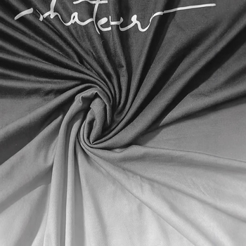 2024-es nyári új férfi divatos színátmenetes rövid ujjú, lezser, egyszerű, rövid ujjú, 7 darabos szett