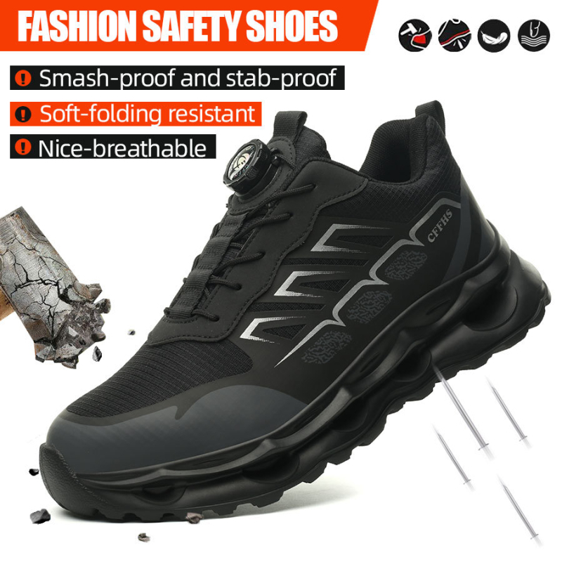 Uued töökaitsejalatsid, torkekindlad terasest varvastega turvajalatsid, kootud kerged libisemiskindlad kaitsejalatsid