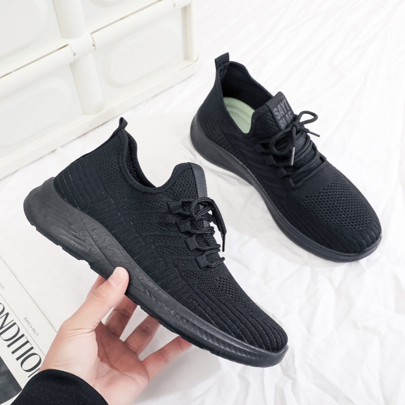 Pavasario ir vasaros nauji laisvalaikio sportbačiai vyriški tuščiaviduriai kvėpuojantys vaikščiojimo batai juodi viešbučio įrankių batai neslystantys minkšti padai vyriški batai