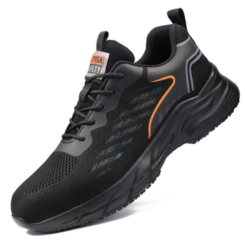 Src neslystantys lengvi virtuvės batai, atsparūs aliejui, vyriški, patogūs ir patvarūs, megzti su muselėmis, nauji, neslystantys viešbučių batai, virėjo batai, didmeninė prekyba.