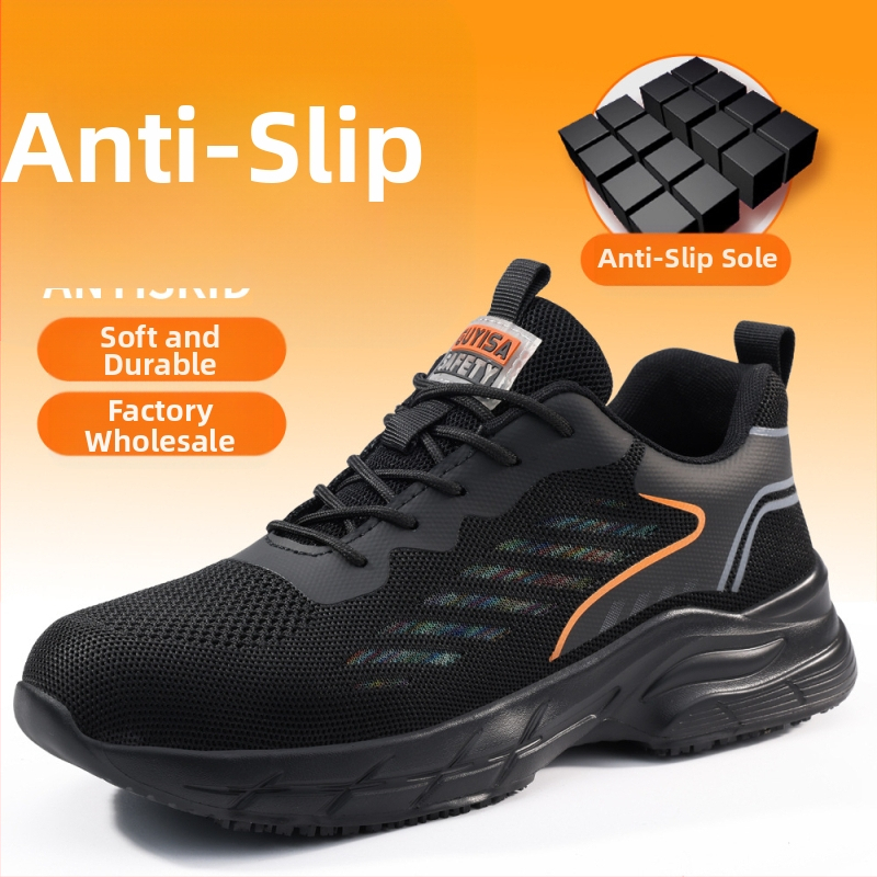 Src противоплъзгащи обувки, леки кухненски, маслоустойчиви мъжки, удобни и издръжливи, плетени с муха, нови хотелски противоплъзгащи обувки, готвачи на едро