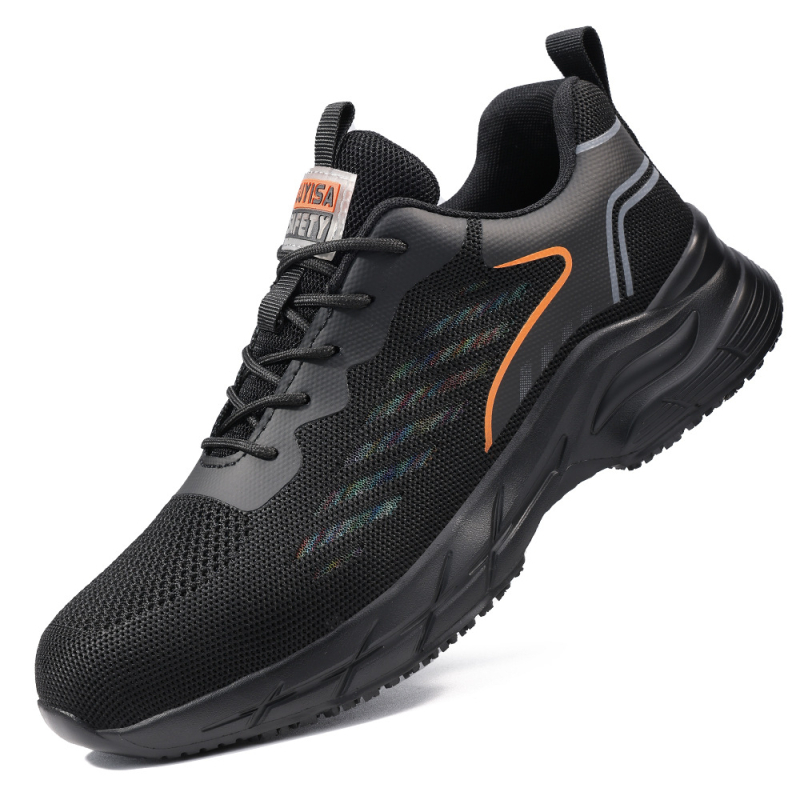 Src neslystantys lengvi virtuvės batai, atsparūs aliejui, vyriški, patogūs ir patvarūs, megzti su muselėmis, nauji, neslystantys viešbučių batai, virėjo batai, didmeninė prekyba.