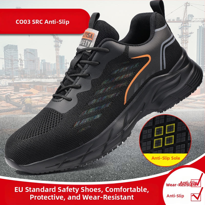 Src neslystantys lengvi virtuvės batai, atsparūs aliejui, vyriški, patogūs ir patvarūs, megzti su muselėmis, nauji, neslystantys viešbučių batai, virėjo batai, didmeninė prekyba.