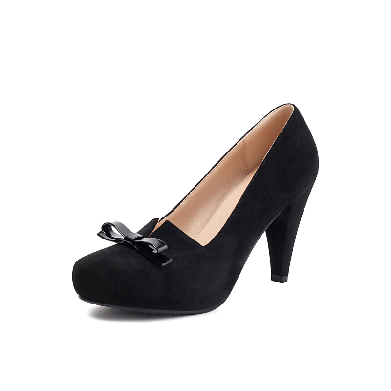 2025 kora tavaszi, határokon átnyúló ellátású divatos női cipők, 33-43 méretű, masnival díszített, vékony sarkú, sekély szájú, egyszínű női cipők