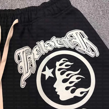 AliExpress Külkereskedelmi Amerikai stílusú Rés Sötét Személyiség Utcai Stílusú Nadrág Csillagmintás Sport Nadrág