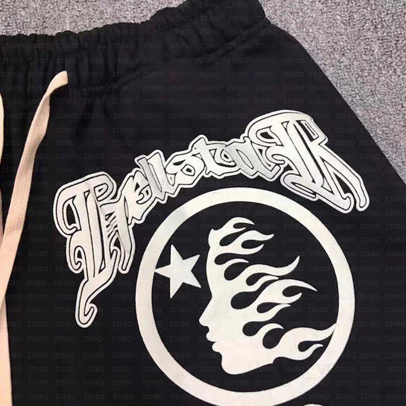 AliExpress Külkereskedelmi Amerikai stílusú Rés Sötét Személyiség Utcai Stílusú Nadrág Csillagmintás Sport Nadrág