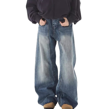 American Street Washed kasutatud teksad meestele kevad- ja sügisriided sirge ja lahtise lõikega Euroopa ja Ameerika stiilis tuulepüksid