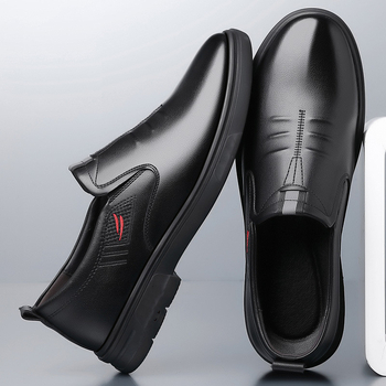 2023 m. vyriški batai, pavasariniai batai, laisvalaikio verslo, odiniai batai, vyriški pavasario ir rudens batai, natūralios odos viršutinis sluoksnis, minkštas apačia, minkštas paviršius, atsparūs vandeniui