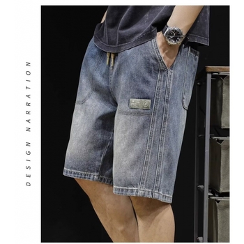 Super N718-P40 2023 tavaszi és nyári új, egyenes szabású, laza, hétköznapi farmernadrág férfi nadrág