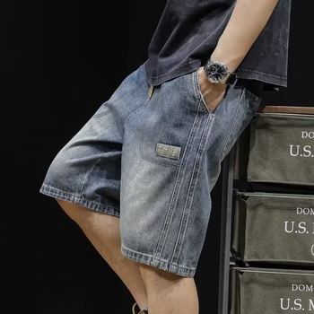 Super N718-P40 2023 tavaszi és nyári új, egyenes szabású, laza, hétköznapi farmernadrág férfi nadrág