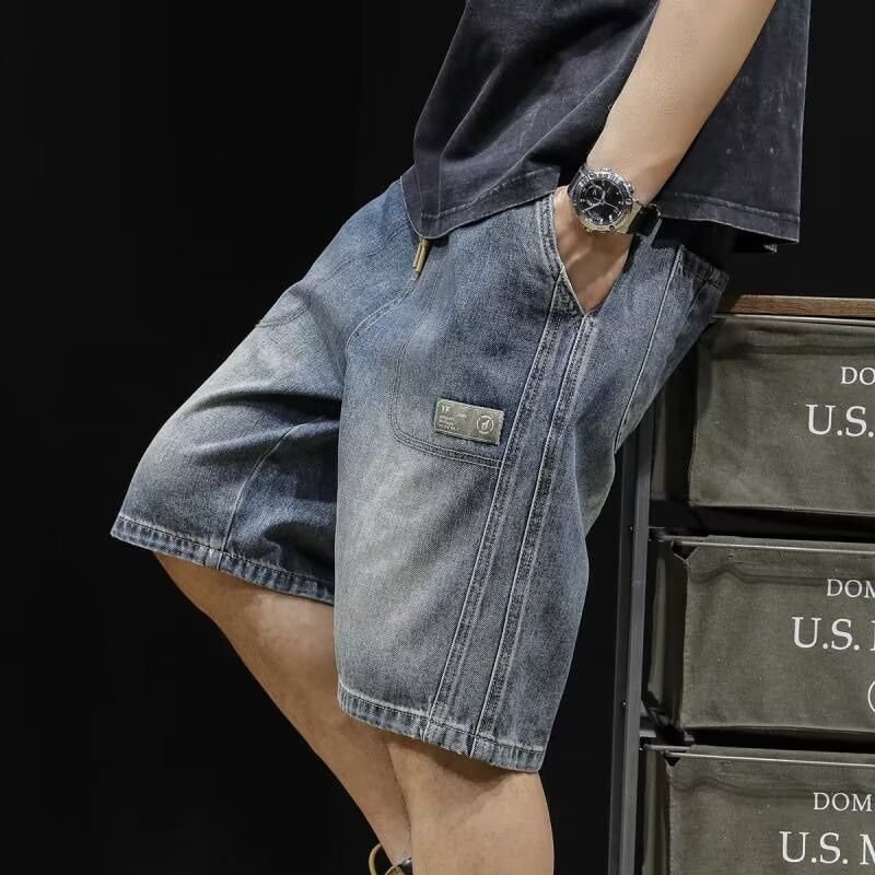 Super N718-P40 2023 tavaszi és nyári új, egyenes szabású, laza, hétköznapi farmernadrág férfi nadrág