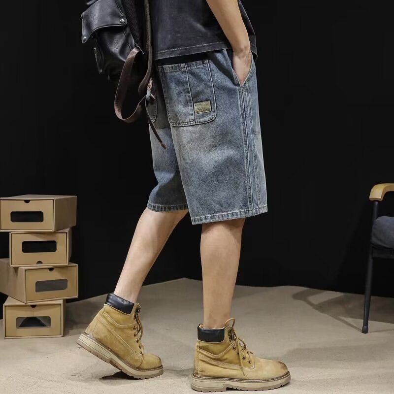 Super N718-P40 2023 tavaszi és nyári új, egyenes szabású, laza, hétköznapi farmernadrág férfi nadrág