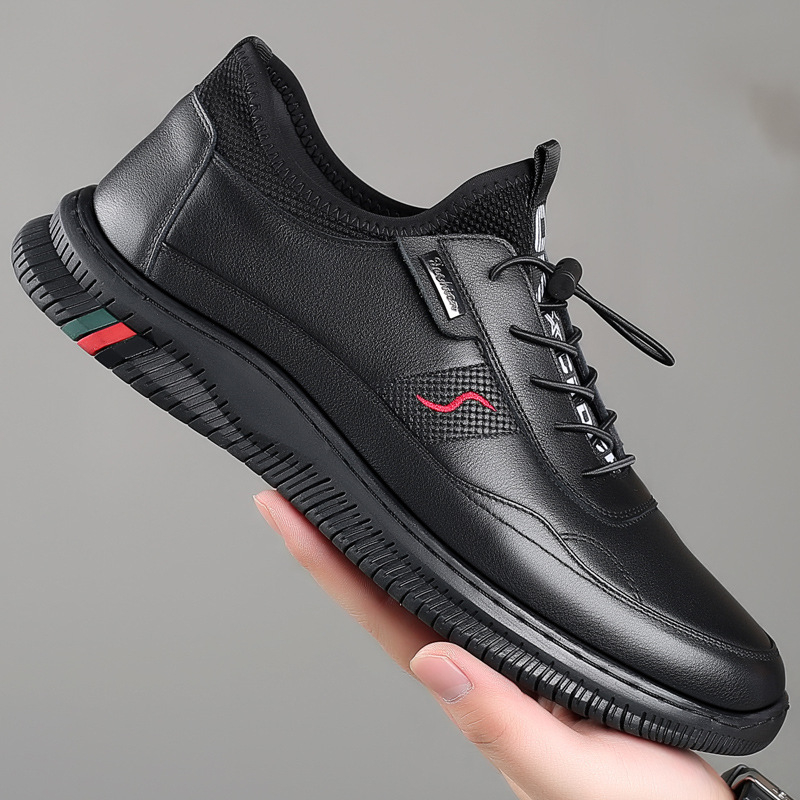 2022 m. nauji rudens vyriški batai, universalūs, madingi, storapadžiai, neslystantys, britiški laisvalaikio odiniai batai, vyriški darbo batai