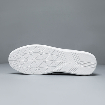 Pavasara un vasaras īstas ādas ikdienas Doug apavi vīriešu apavi pārrobežu korejiešu stila universāli elpojoši balti apavi vīriešu pēdu slinka mīlestība