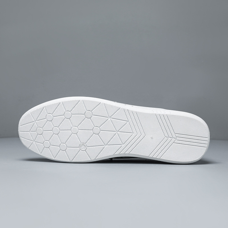 Pavasara un vasaras īstas ādas ikdienas Doug apavi vīriešu apavi pārrobežu korejiešu stila universāli elpojoši balti apavi vīriešu pēdu slinka mīlestība