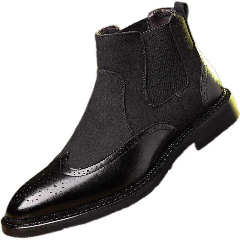 Plius dydžio odiniai batai Vyriški Martino aulinukai Britiški vieno žingsnio laisvalaikio trumpi aulinukai Patogūs vintažiniai Chelsea aulinukai Nauji vyriški batai