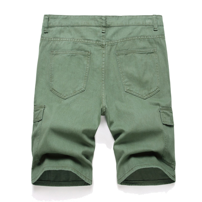 Határokon átnyúló európai és amerikai nyári bő, bő szárú, rövidített férfi nadrág, sokoldalú divatos nyári farmernadrág, férfi