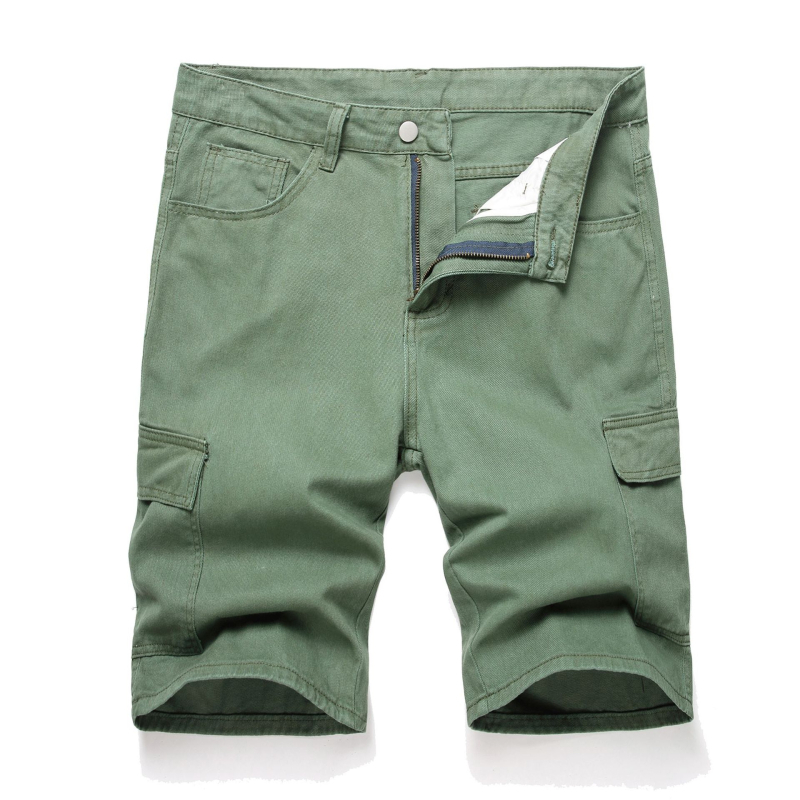 Határokon átnyúló európai és amerikai nyári bő, bő szárú, rövidített férfi nadrág, sokoldalú divatos nyári farmernadrág, férfi