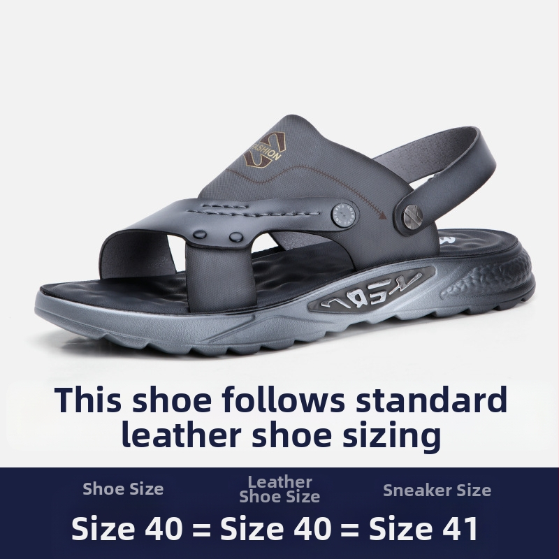 Férfi szandálok 2025 nyara Új koreai stílusú hétköznapi kültéri csúszásgátló puha talpú strandruha kettős célú autós papucs