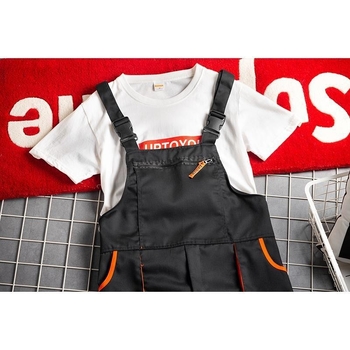 Japán stílusú retró nadrág, férfi laza, egyenes szabású overál, divatos, minden színben kontrasztos, lezser, széles szárú nadrágtartóval