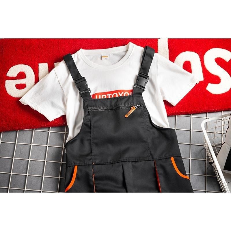 Japán stílusú retró nadrág, férfi laza, egyenes szabású overál, divatos, minden színben kontrasztos, lezser, széles szárú nadrágtartóval